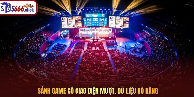 Sảnh game có giao diện mượt, dữ liệu rõ ràng